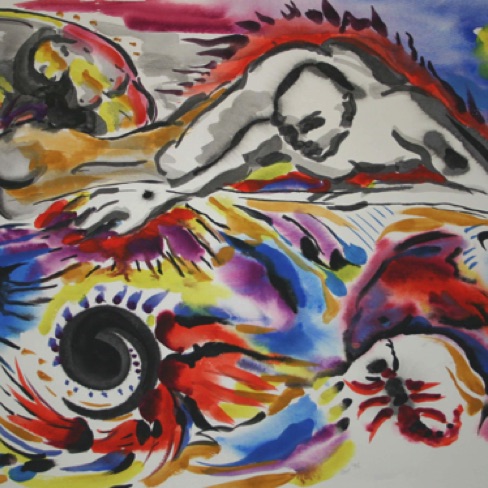 Spiral Scorpian  15"by20"