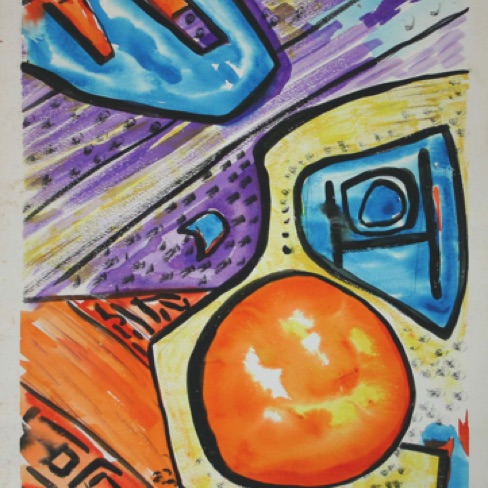 African Alien 24"by18"