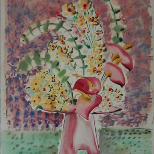 Anthuriums 30" by 22"