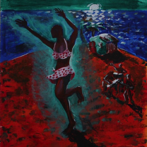 Dancing in the Moon Lite 12" by 12" - Acrylic