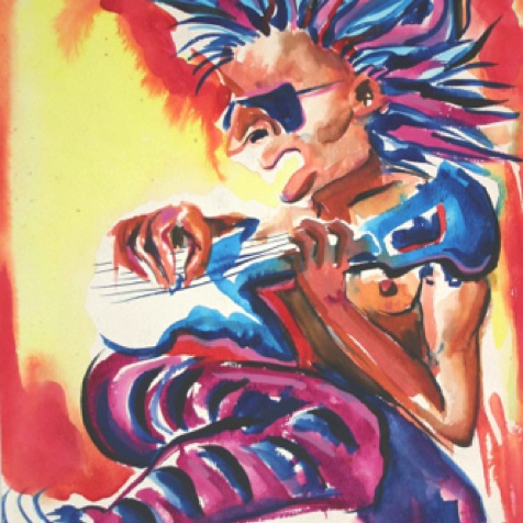 Rock Star 18"by12"