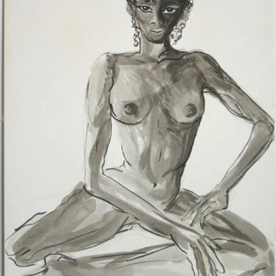 Front Pose 10" by 7.5"