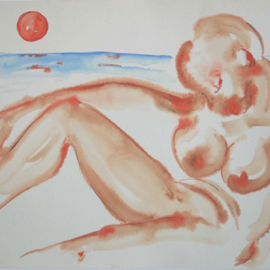 Sleeping in the Sun 18" by 24"