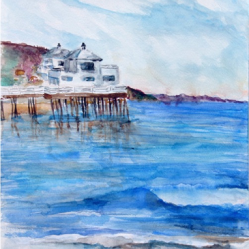 Malibu Ca. Pier 11" by 15"