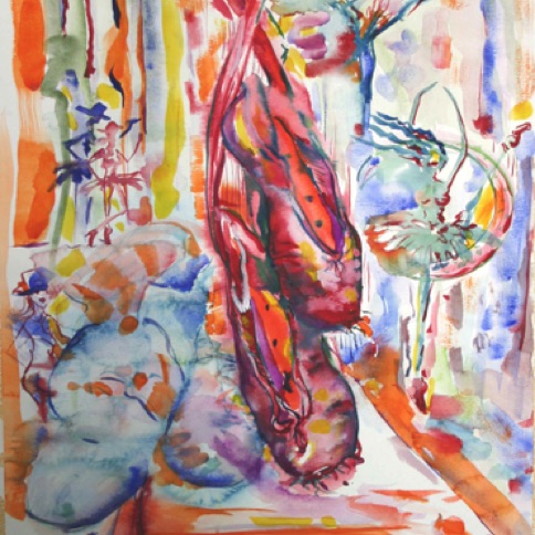 .Ballet Shoes 24"by18"