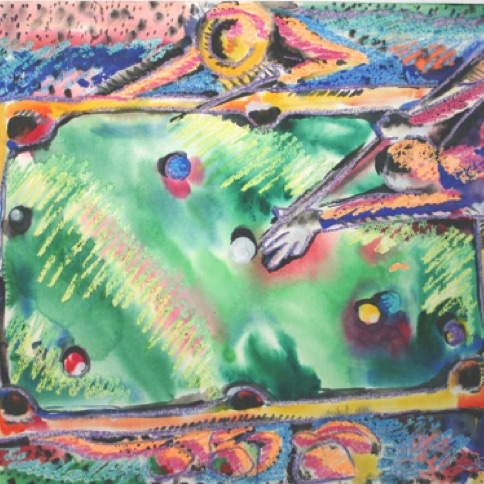 Pool Room 24"by18"