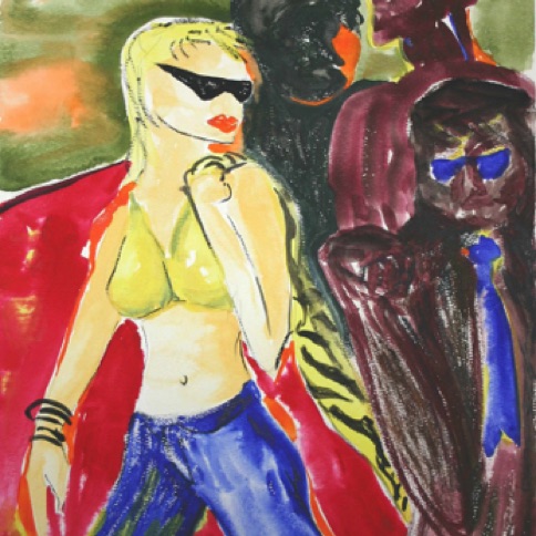 Cool Girl 24"by18"