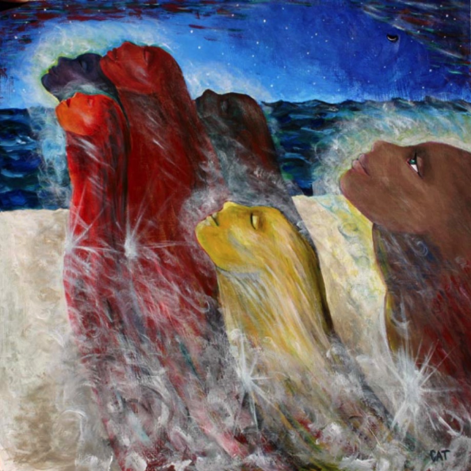 The Sky Spirits 24" by 24" - Acrylic The Sky Spirits 24" by 24" - Acrylic