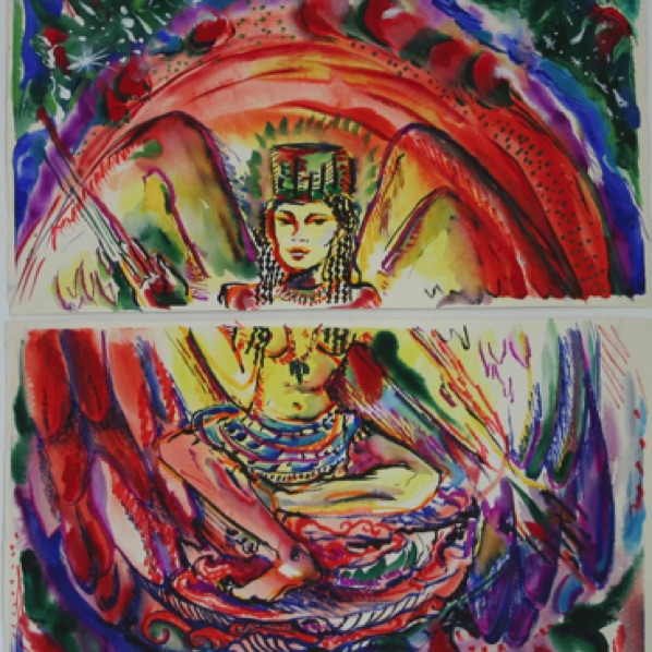 Ethnic Angel 40"by 30"