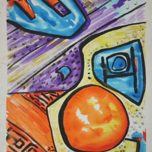 African Alien 24"by18"