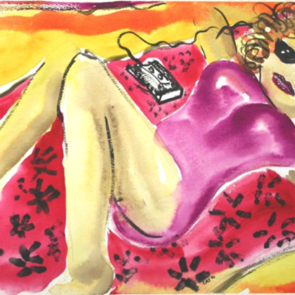 Girl at the Beach 2"by18" Girl at the Beach 2"by18"