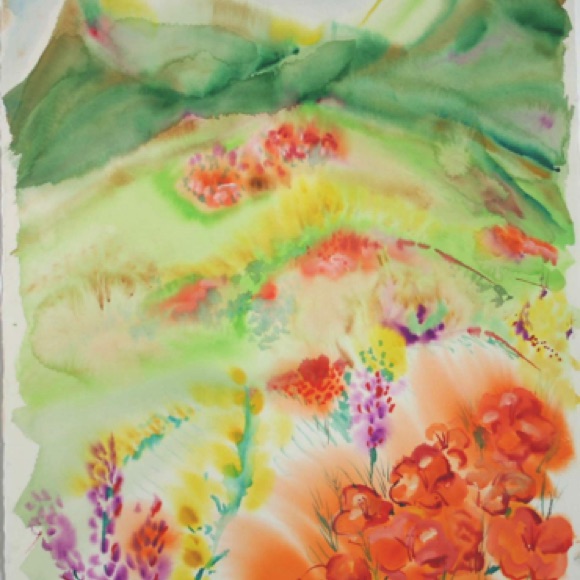 Poppys On a Hill 30"by22" Poppys On a Hill 30"by22"